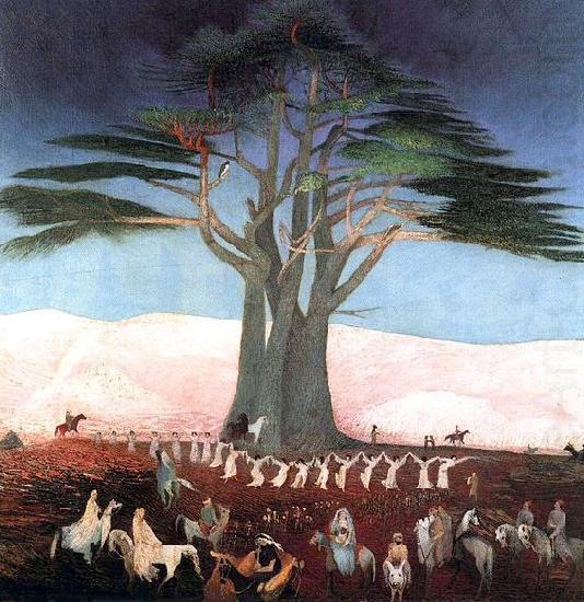 Tivadar Kosztka Csontvary Pilgrimage to the Cedars in Lebanon china oil painting image